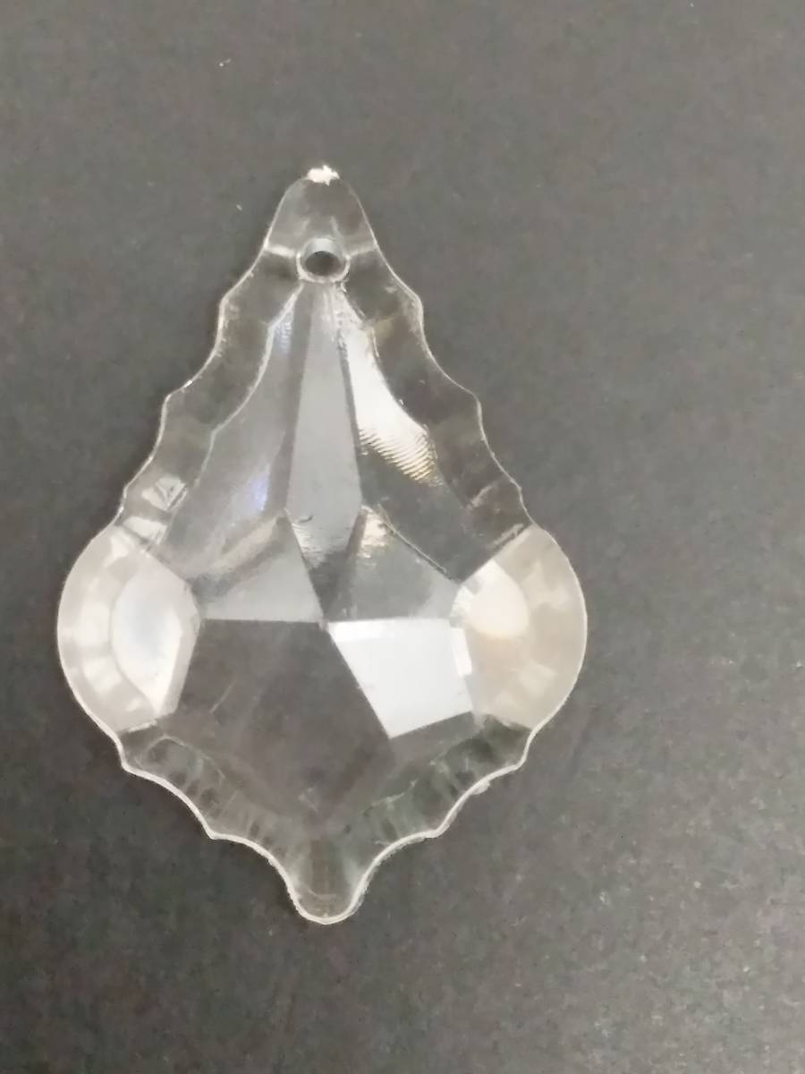 未使用★軽量 2.3g アクリルパーツ 27x38mm ペンデローク型 シャンデリアパーツ 10個拍卖