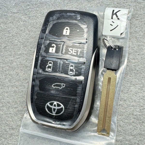 【美品】《別途キーカット可》初期化済み トヨタ 30系アルファード 6ボタン 純正スマートキー  231451-0120 インボイス領収書対応!B拍卖