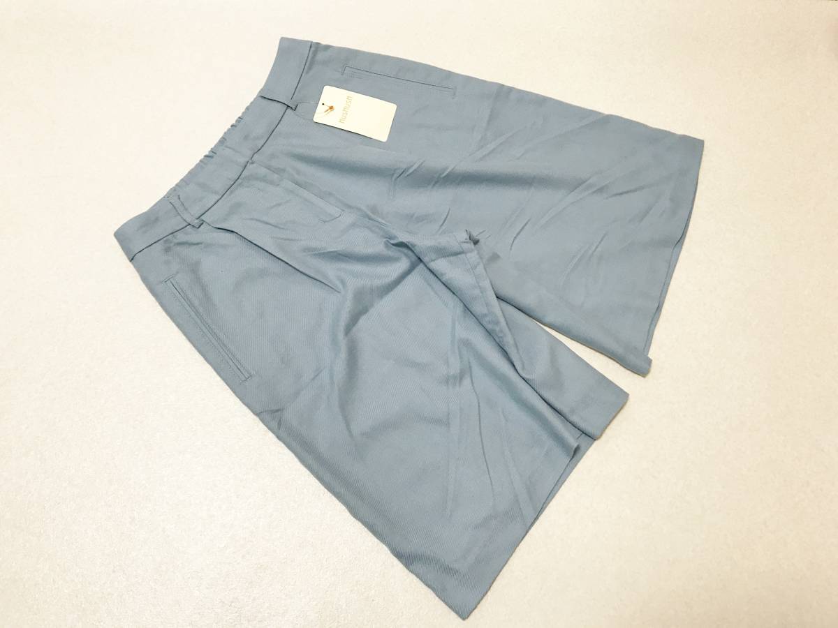 レディス2/Mサイズ:ハッシュアッシュ【HusHusH】やわらか手触り*裏地有り*ワイドキュロットパンツ・ハーフパンツ 定価:3,990+税拍卖