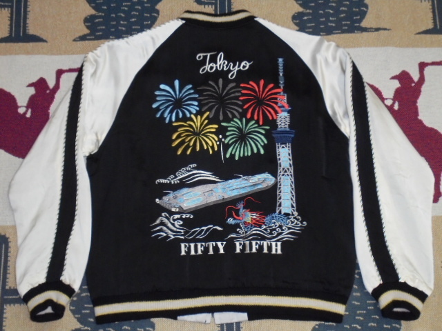 20 港商 テーラー東洋 TT14632 119 ブラック 大 (L) 東京 中綿無し スペシャル スカジャン 55周年記念モデル TOKYO2020 東洋拍卖