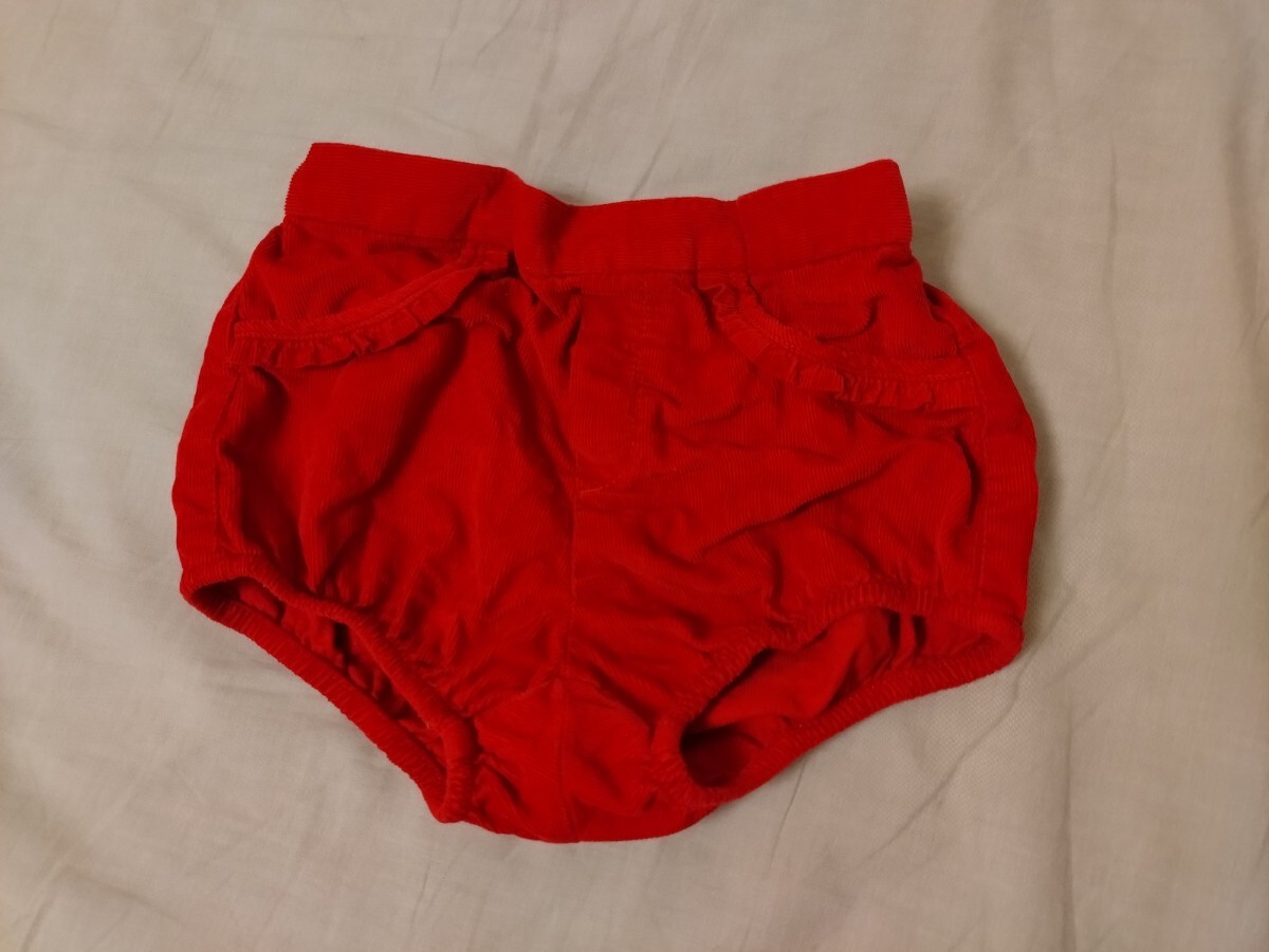 美品 BabyGAP 18〜24m 70 80 コーデュロイ かぼちゃパンツ おむつカバー 赤拍卖