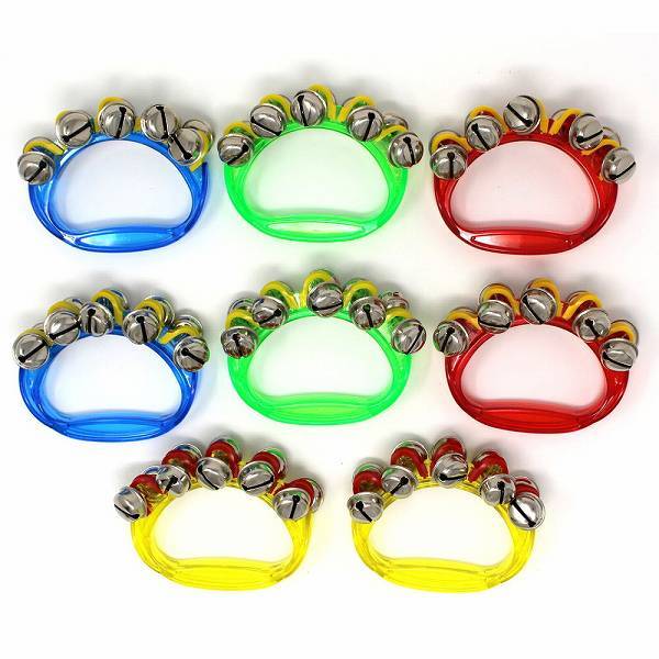 「btk-a2」 4色8点 セット リングベル ハンドベル 鈴 クリスマス 発表会 レッスン お遊戯 音楽 玩具 楽器拍卖