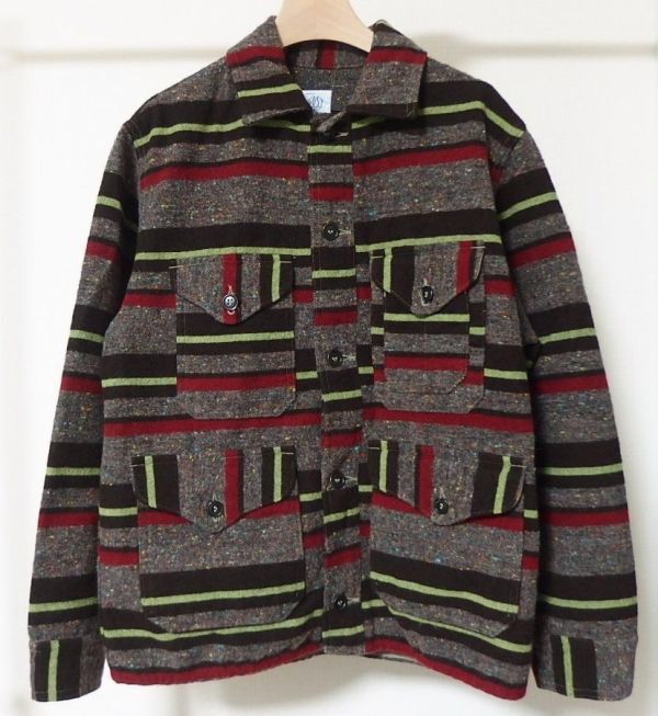 POST O'ALLS OVERALLS ポスト オーバーオールズ CRUZER 7 TRASHED WOOL ブランケット クルーザー ジャケット M アメリカ製拍卖