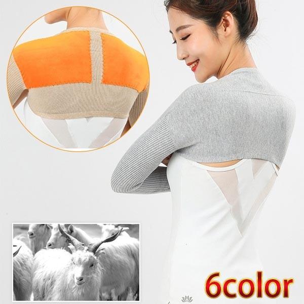肩サポーター 長袖 ウール カシミヤ 両肩用 防寒保温 伸縮 通気 五十肩 冷え 肩こり 肩の痛み あったかい あったかグッズ 男女兼用拍卖