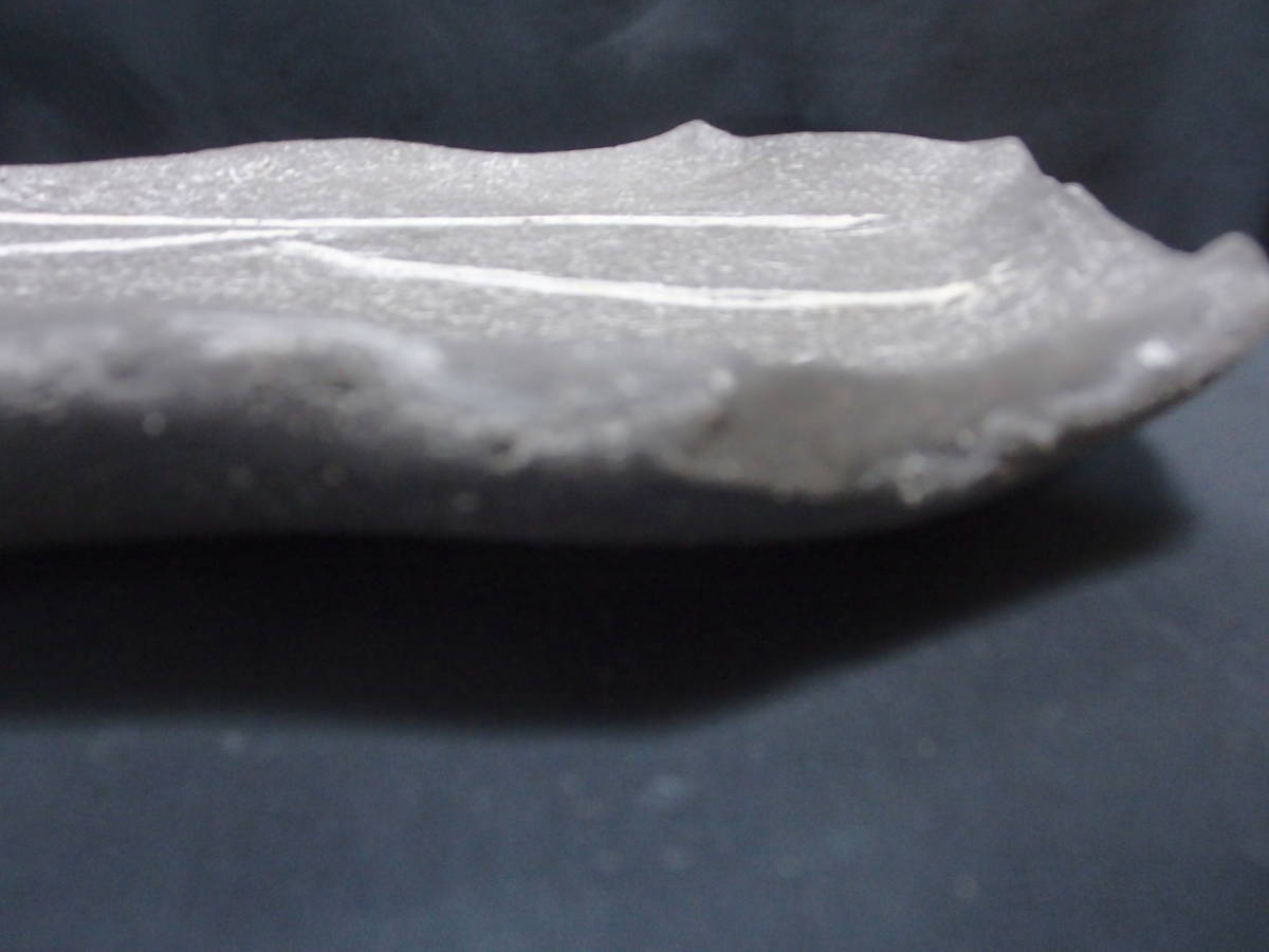 変形大皿(33cm×25.5cm)・個性的・未使用・箱なし・美品拍卖