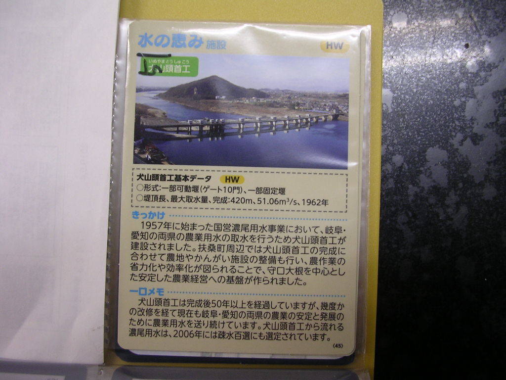 <複■ 水の恵み施設 犬山頭主工 守口大根 ■ダム・文化遺産(#51拍卖