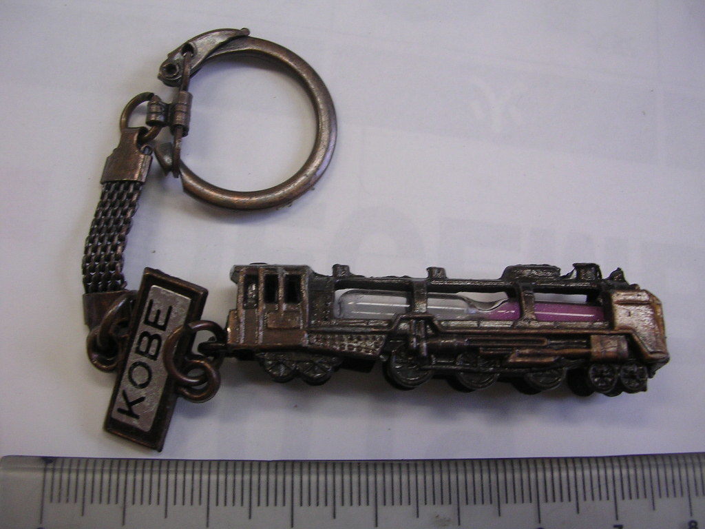 キーホルダー ■ 神戸 機関車 砂時計 ■/#1684拍卖