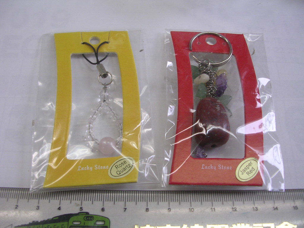 キーホルダー ■ ラッキーストーン rose quartz jasper red■/#1746拍卖