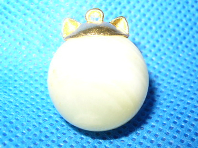 ●○ハンドメイド 天然石アクセサリー 猫耳チャーム◆ストラップ・根付○●拍卖