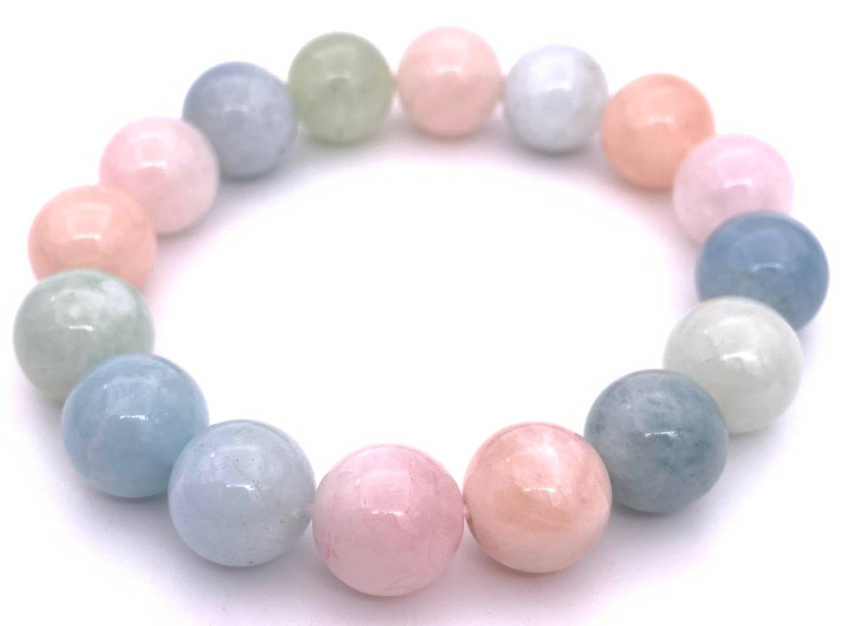 天然石ベリル AAA12mm玉のブレスレット-05拍卖