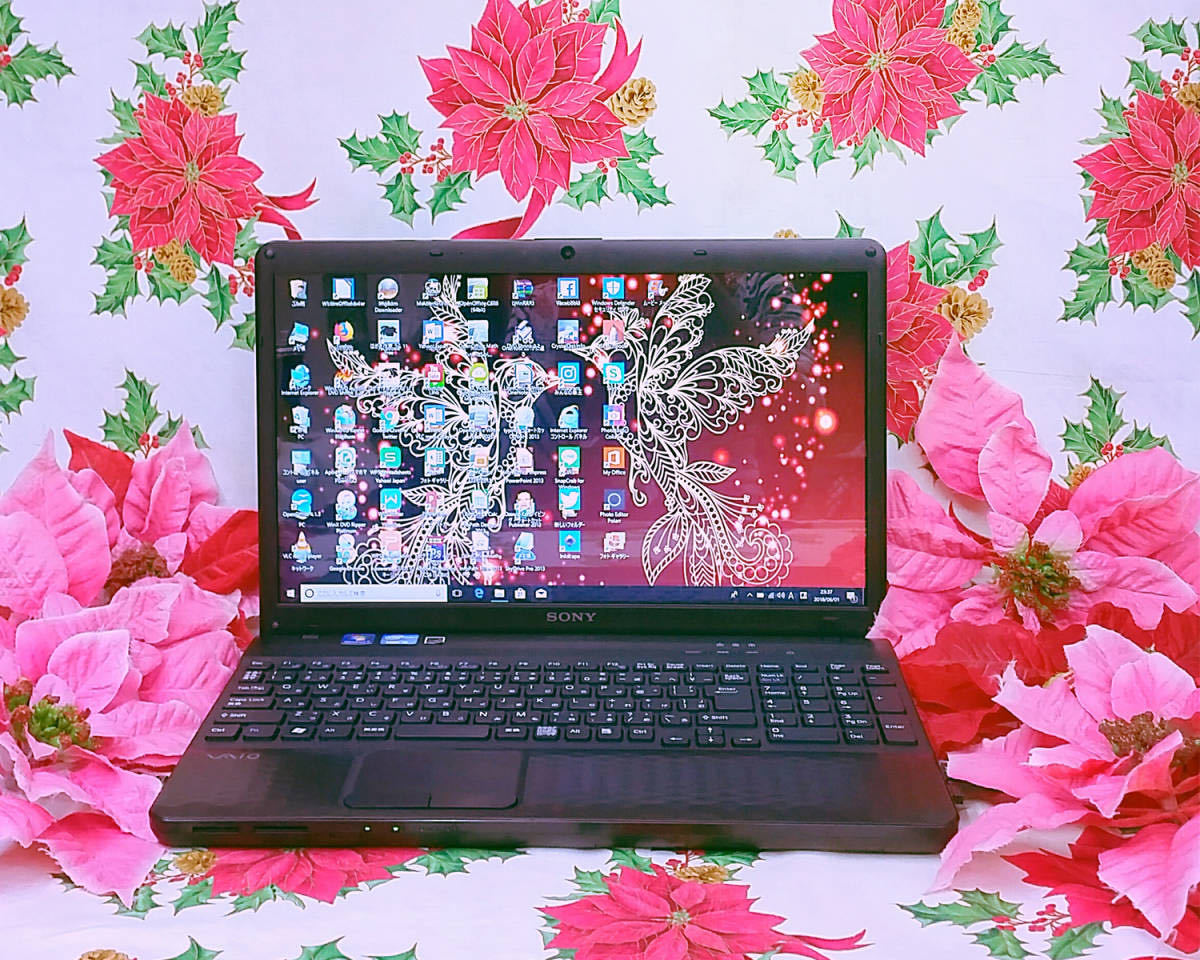 爆速2世代Core-i5/極上品/大人気SONY VAIOブラック色/ブルーレイ/ソフト多数/ZOOM/爆速SSD256/高速8GB/Win11/DVD焼き/オフィス拍卖