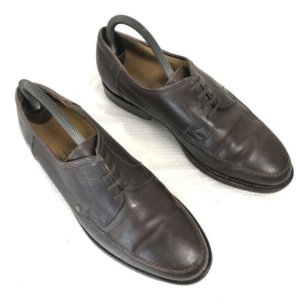 オランダ王室御用達☆VAN BOMMEL/ヴァンボメル☆グッドイヤー製法/本革/Uチップ【6.5/25.0/茶/BROWN】ビジネス/dress shoes〇BB-55拍卖