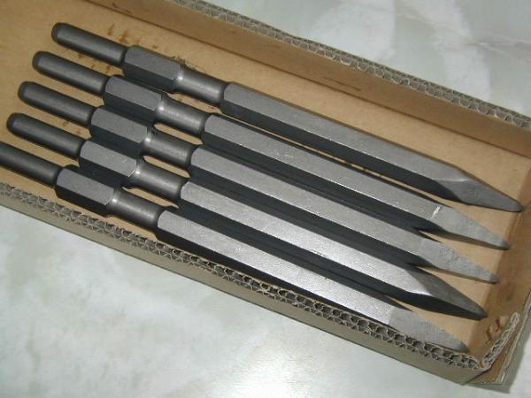 日立・マキタ 電動ハンマーのチゼル!5本セット!送料無料拍卖