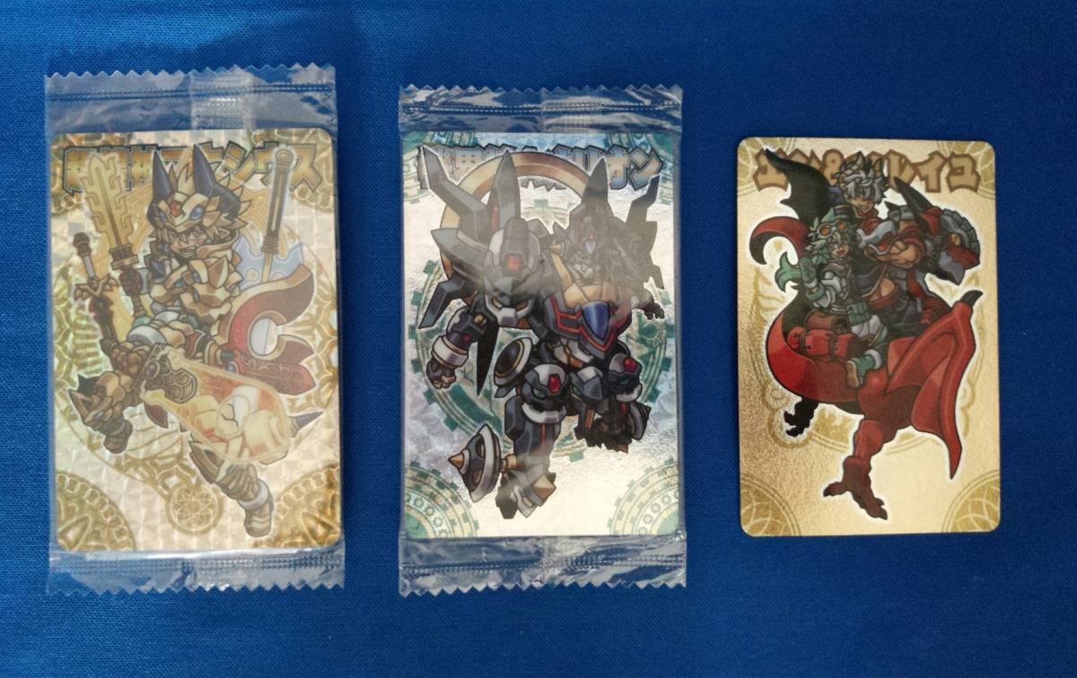 森羅万象チョコ カード3枚セット/超煌神マキシウス/エン&ソレイユ/機界神Aオリオン拍卖