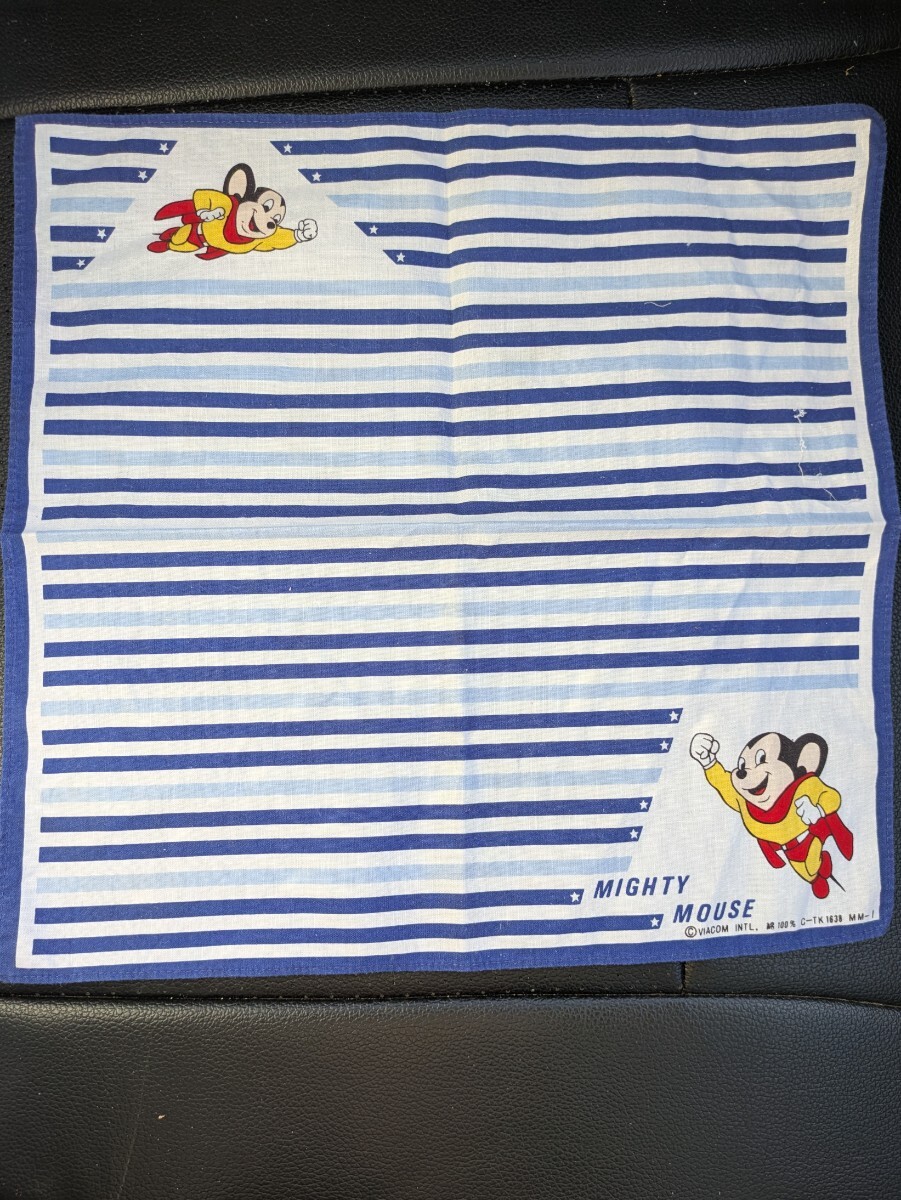 Mighty Mouse マイティマウス ハンカチ バンダナ USA アメカジ 世田谷ベース 所ジョージ 佐田ビルダーズ ディズニー ミッキー拍卖