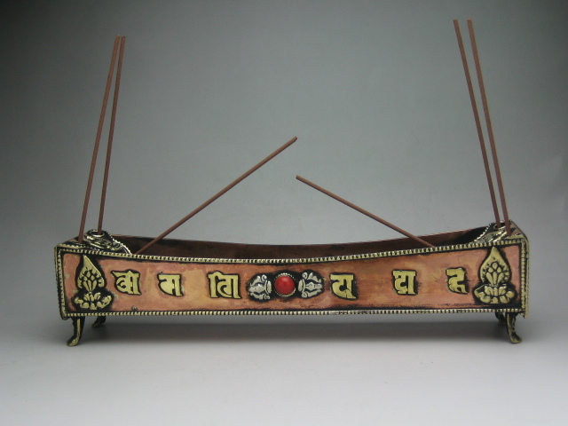 ◎即決●チベット仏教  お香立て 銅・真鍮製     ⑤20拍卖