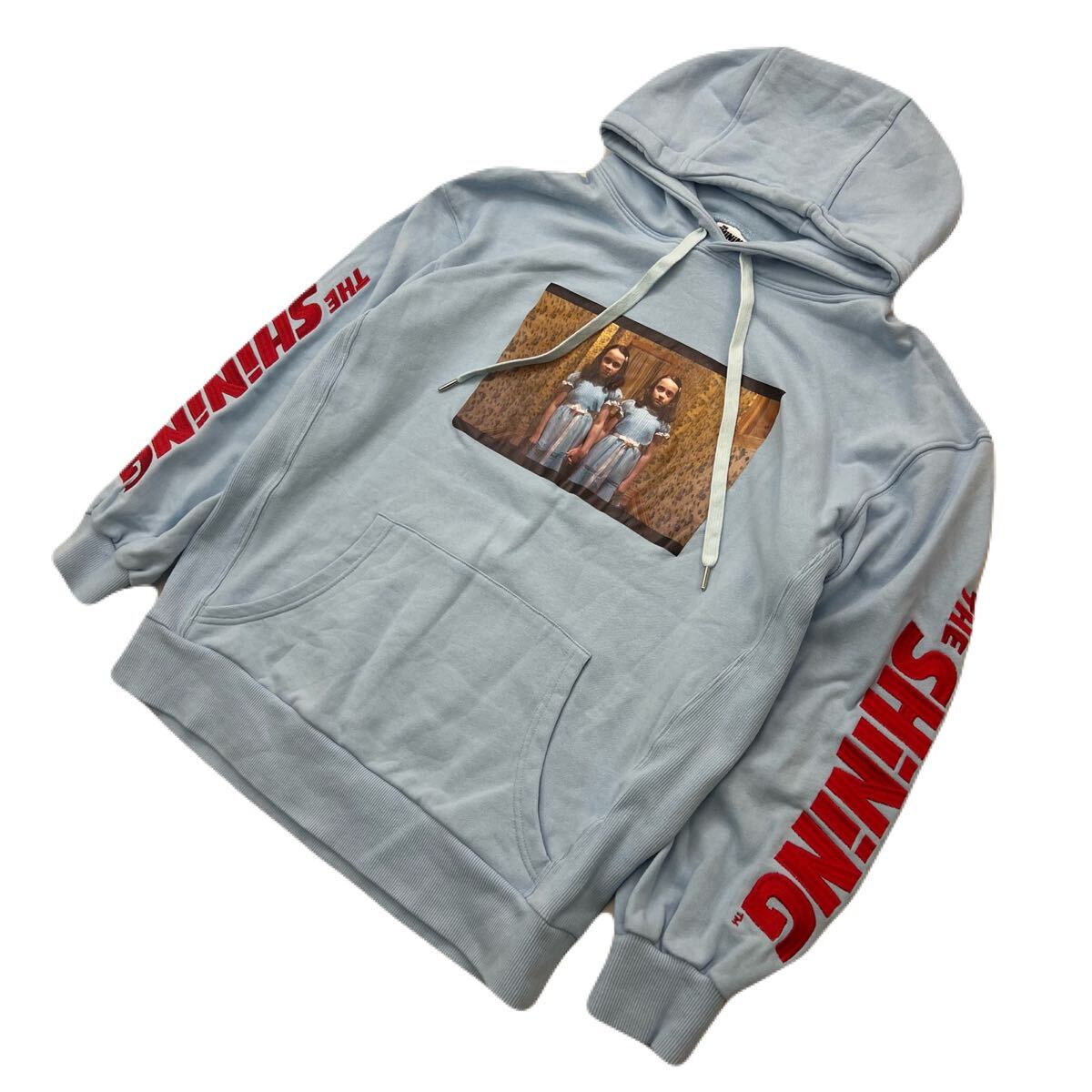 jouetie シャイニング キューブリック コラボ スウェット プルオーバー パーカー ライトブルー レディース M ■S4179拍卖