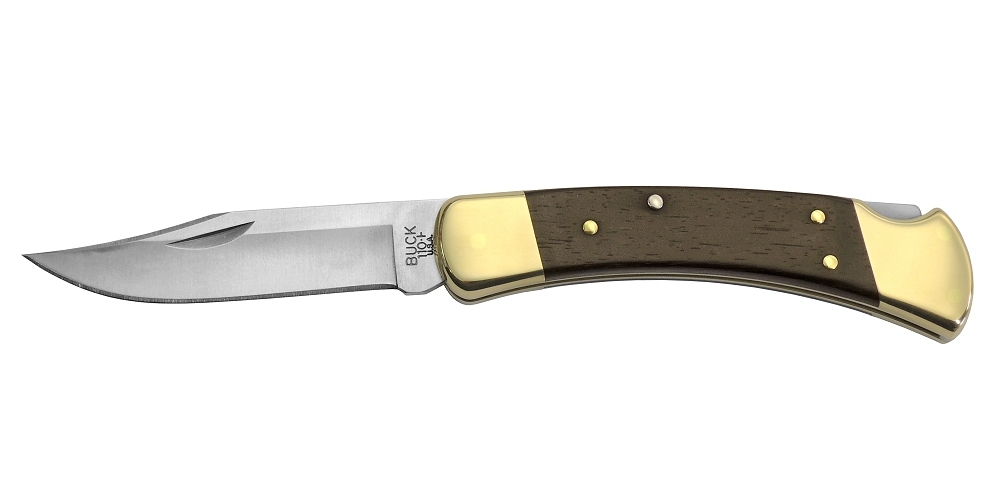 Buck No.110BRS 黒革ケース付 BUCK Knifeの定番・永久版拍卖