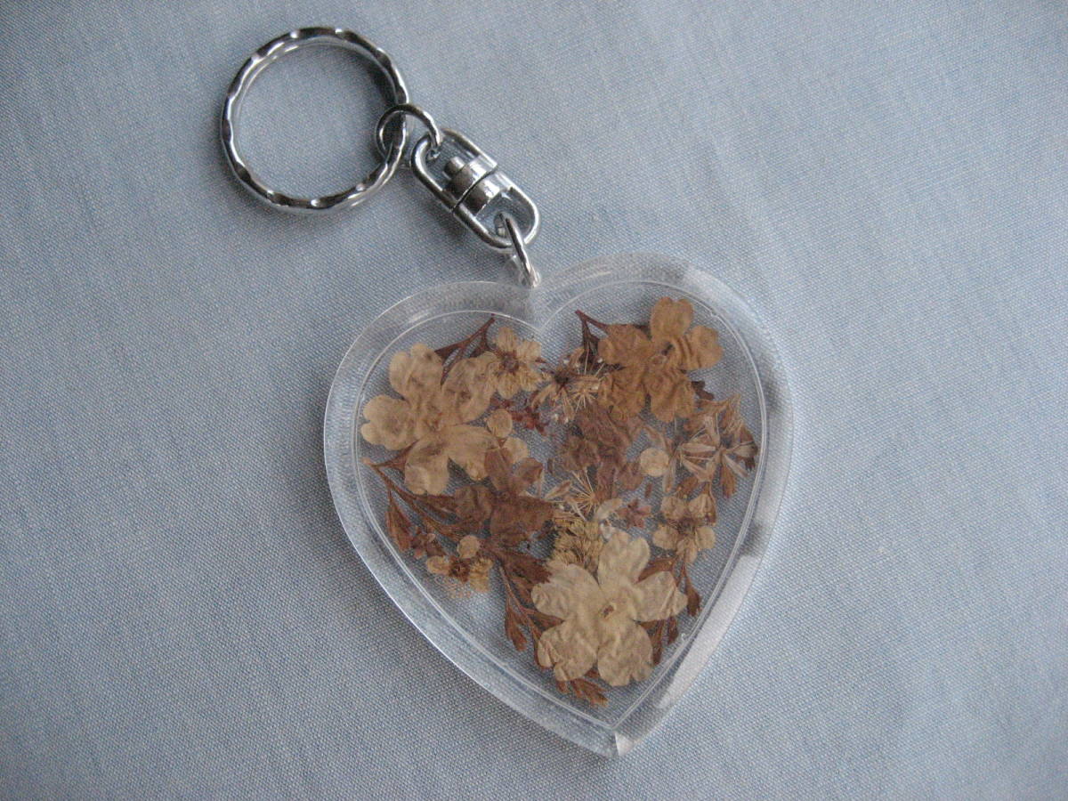 レトロ キーホルダー 押し花拍卖