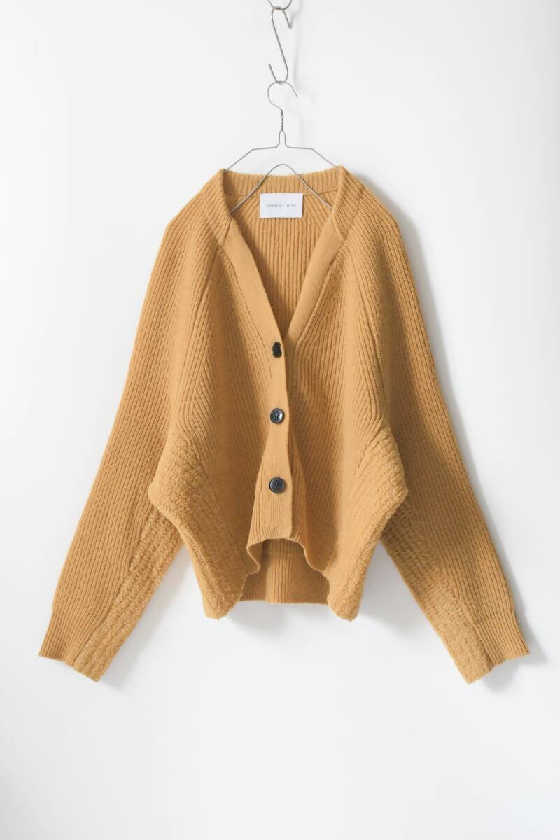 ADAM ET ROPE:ラムコクーンカーディガン/ウールニット/アダムエロペ拍卖