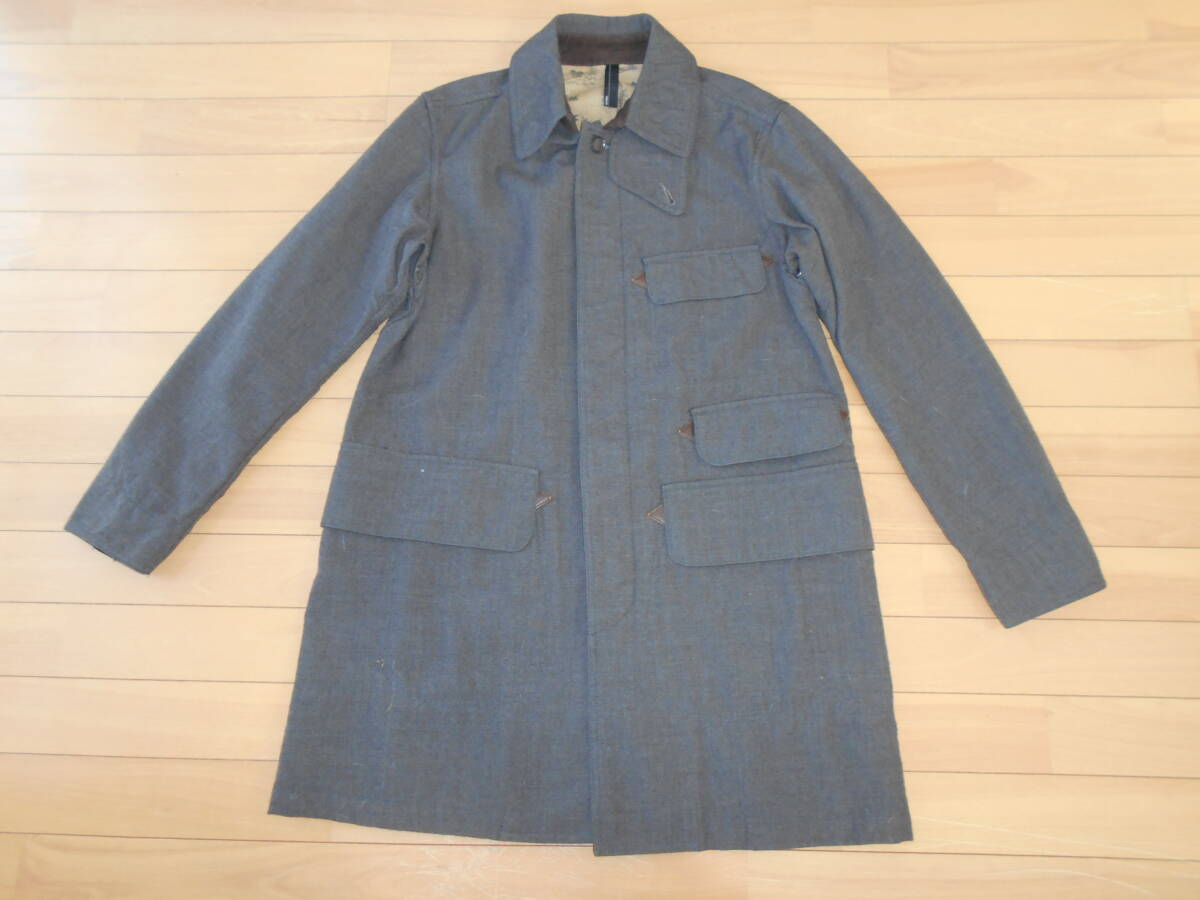 【特別価格】★AMERICAN RAG CIE FTO-F122-C0068 毛100%フィールドジャケットコート 日本製★濃灰茶size36★拍卖