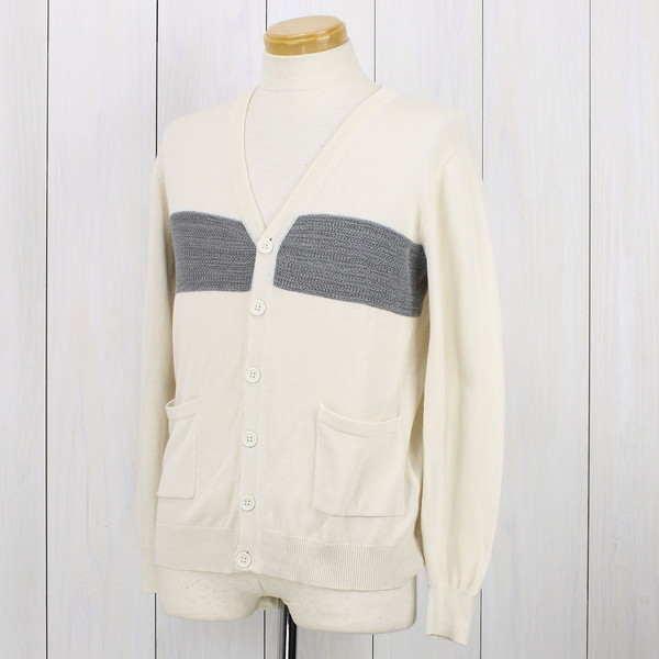 【送料無料】アーバンリサーチ URBAN RESEARCH 長袖ニットカーディガン アイボリー 38/S相当拍卖