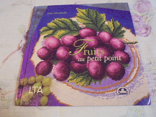 DMC フランスニードルポイント フルーツ10種 リンゴ メロン 洋ナシ ブドウ スイカ オレンジ レモン イチジク他拍卖