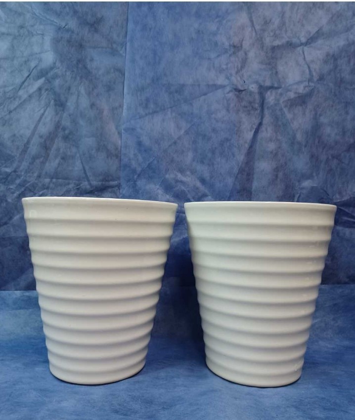 植木鉢 陶器鉢【KD-235】D-16【2個】(ラン・洋ラン 胡蝶蘭・陶器鉢・化粧鉢・蘭鉢・植木鉢・鉢カバー)(洋ラン・カトレア・パフィオ)拍卖