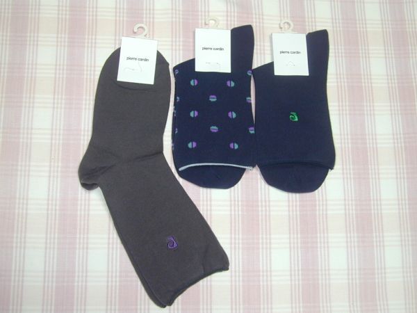 pierre cardin ピエールカルダン*履き口やわらか靴下3点/24-26cm拍卖