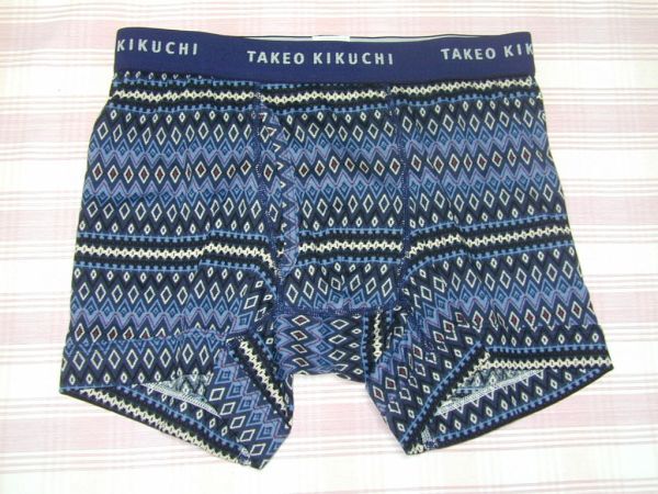 タケオキクチ*紺系のボクサーパンツ/Mサイズ拍卖
