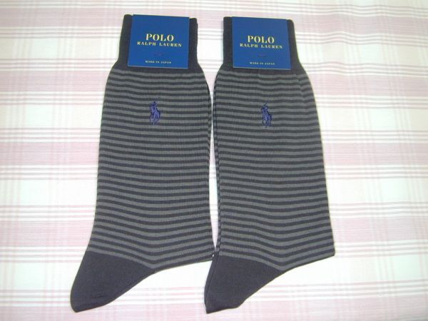 ポロラルフローレン*ビジネスソックス靴下( 6)2点/25-27cm拍卖