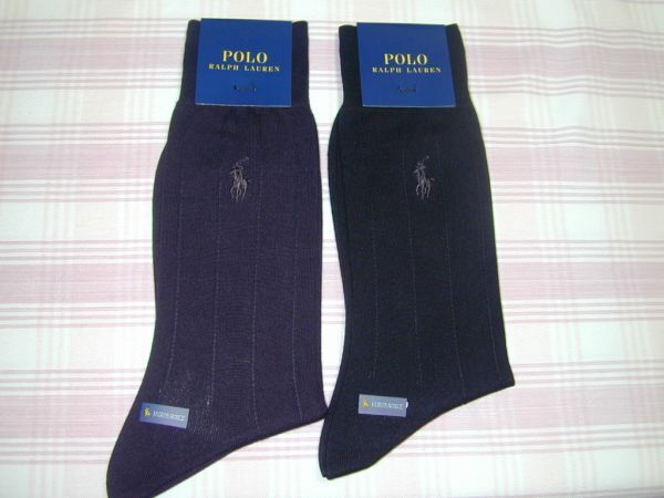 ポロラルフローレン*ビジネスソックス靴下(14)2点/25-26cm拍卖