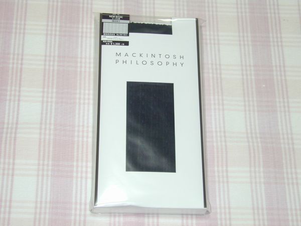 マッキントッシュフィロソフィー*タイツ ケーブル柄/ブラキッシュブルー/M-L拍卖