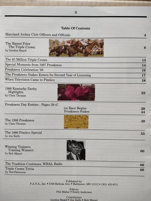 競馬 アメリカ レープロ1988プリークネスS Risen Star ブライアンズタイム Winning Colors フォーティナイナー /レッドリヴェールの祖母拍卖