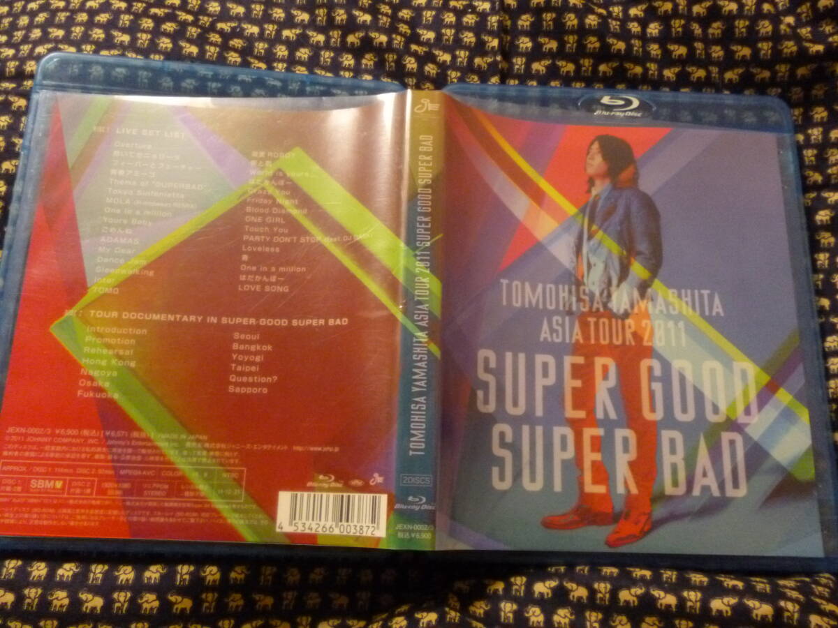 美品2枚組Blu-ray★山下智久 / TOMOHISA YAMASHITA ASIA TOUR 2011 SUPER GOOD SUPER BAD●2011年114分+92分/6.900円盤★即決拍卖