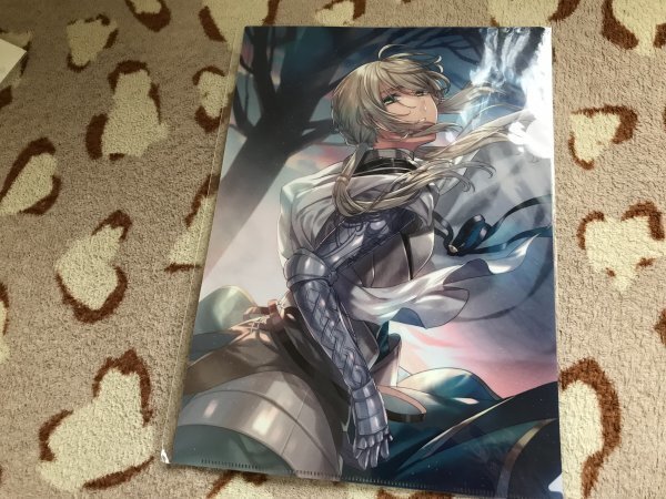 133クリアファイル FGO Fate Grand Order 劇場版 神聖円卓領域キャメロット 後編 Paladin Agateram 来場者特典 ベディヴィエール拍卖