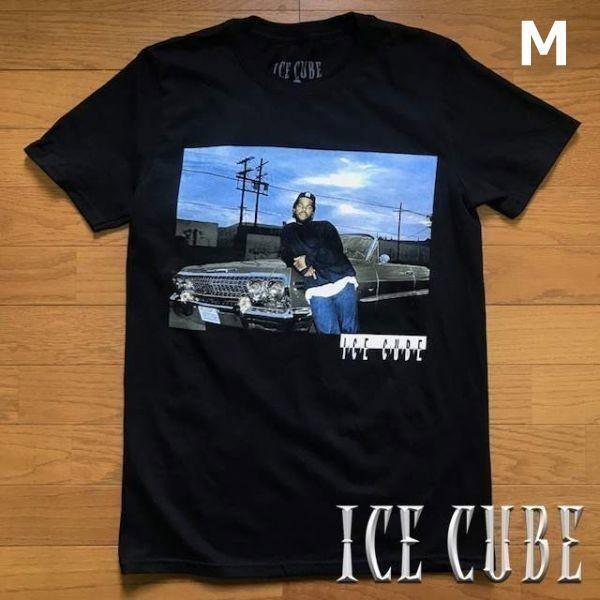 売切り【正規新品】アイスキューブ Ice Cube Tシャツ トップス カットソー フォトプリントT【M】黒 新品 アメリカ買い付け 180718拍卖