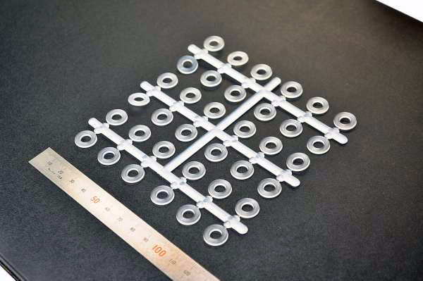 φ6-1シート36個・透・樹脂ワッシャー★自オパカホそ拍卖