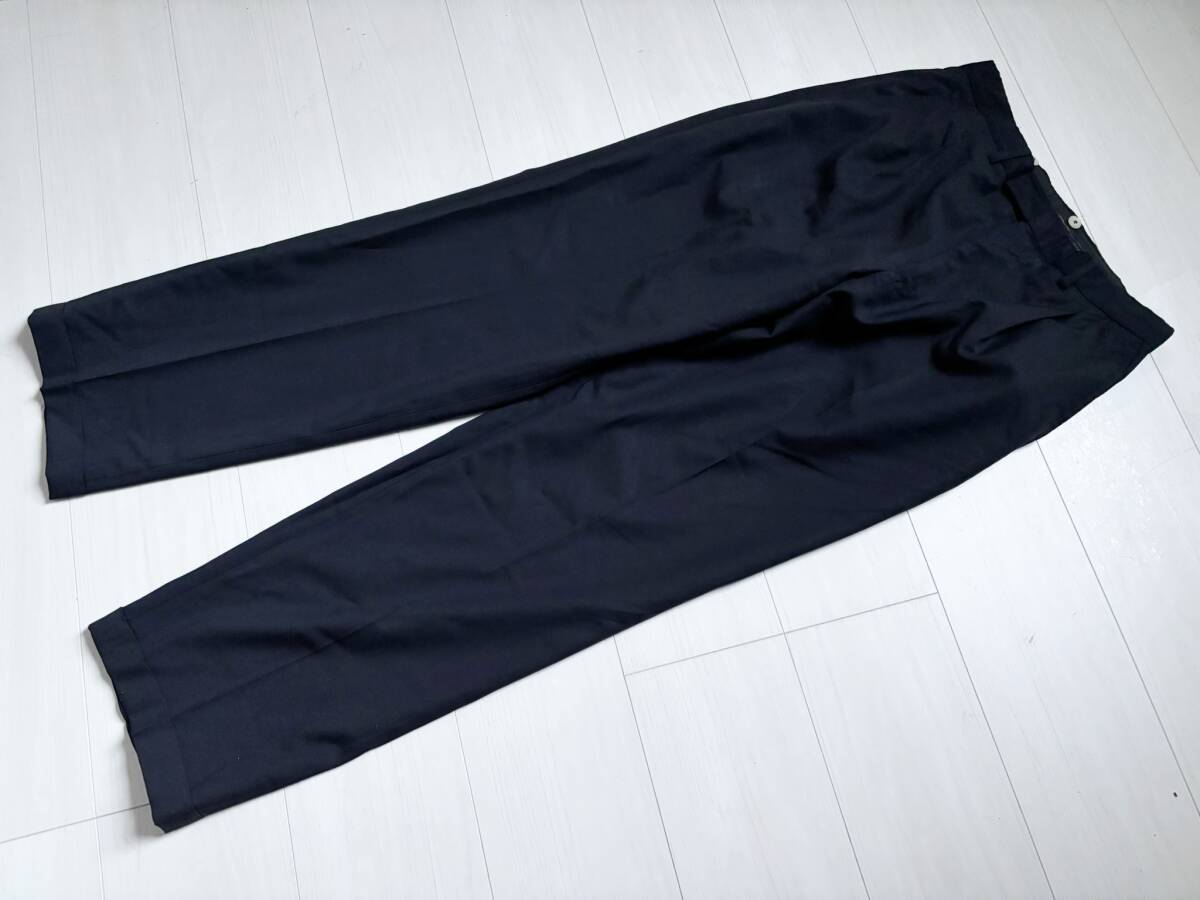 トムフォード期 TOMFORD 90’S VINTAGE ビンテージ OLD オールド GUCCI グッチ パンツ タック ウール 48 黒 ブラック ▼0148拍卖