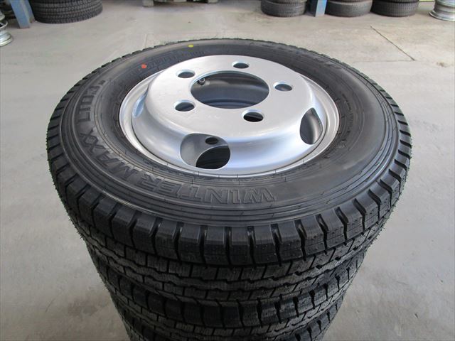 送料無料 新品スタッドレス 195/75R15 DUNLOP LT03M いすゞエルフ用 TM/TMA15×5J 116.5-8TC 5穴 両面再塗装 6本セット拍卖