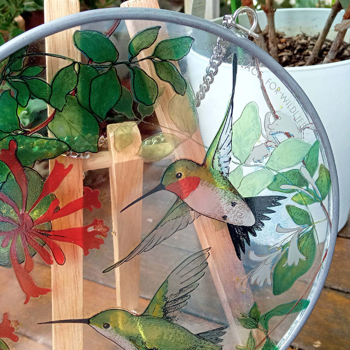 【AIKU-YA】送料無料トロント・ステンドグラス Hummingbird ハミングバード ハチドリ グラスマスターズ社 /トロント/カナダ/ティファニー拍卖