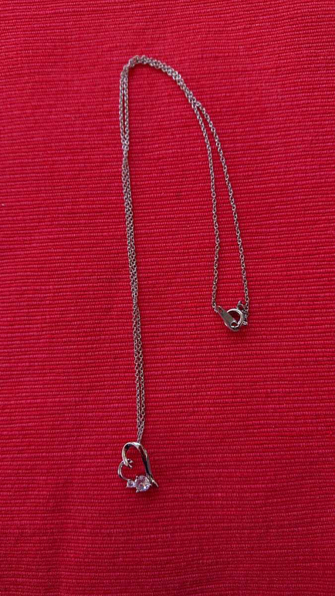 ★新品 キュービックジルコニア オープンハートネックレス拍卖
