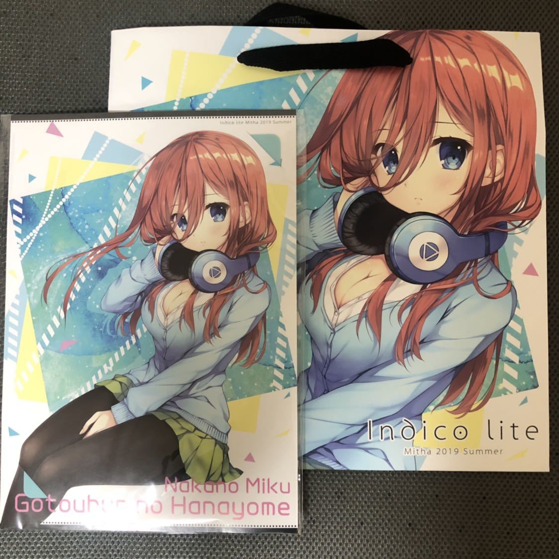 C96 IL Indico lite 五等分の花嫁 グッズセット 未使用品 コミケ コミックマーケット 二乃 三玖 ショッパー 紙袋 アクキー クロス Mitha拍卖