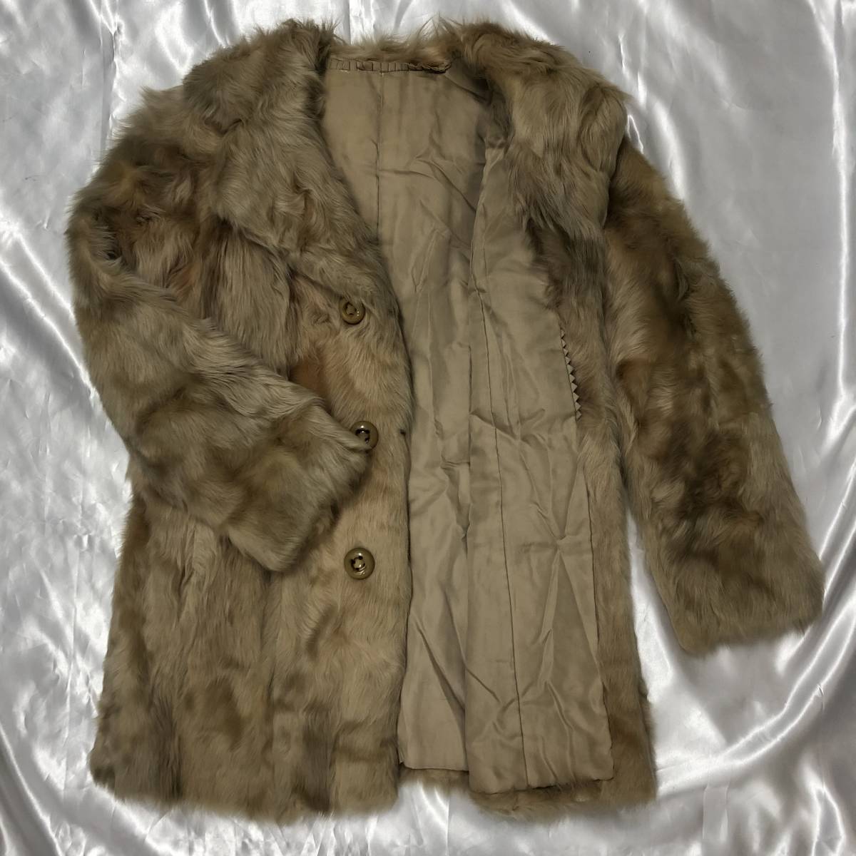 NFC 毛皮 コート アウター 上着 レディース ブラウン系 ファー 服 中古拍卖