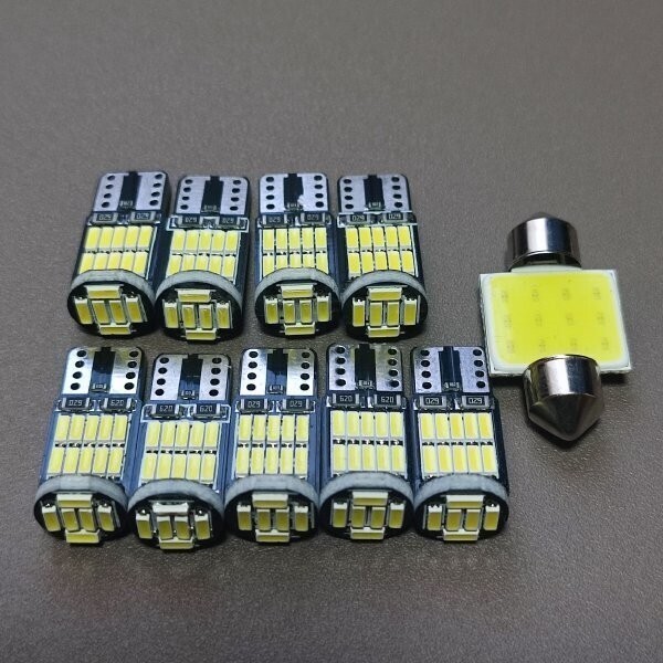 GRX130 マークX 後期 T10 LED ルームランプ ナンバー灯 バルブセット 電球 ホワイト トヨタ /26/t31拍卖