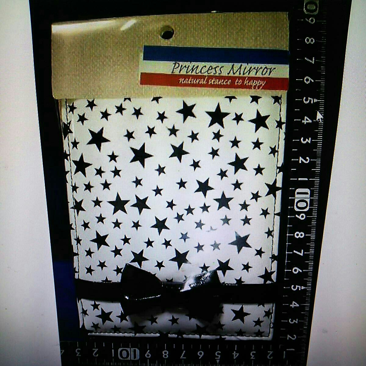 超素敵☆リボン付き☆プリンセスミラー☆ホワイトスター☆拍卖