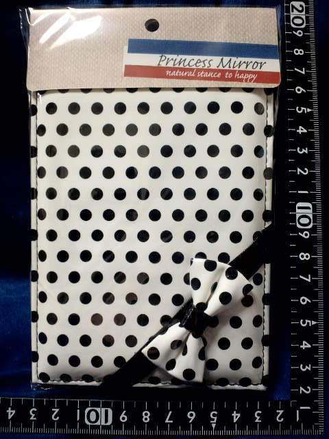 超素敵☆リボン付き☆プリンセスミラー☆ホワイトドット☆拍卖