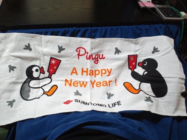 非売品☆住友ライフ☆ピングーちゃん☆タオル☆残1拍卖