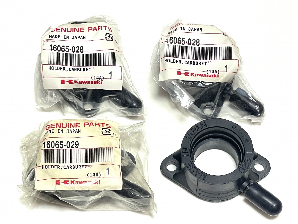 KAWASAKI(カワサキ) 純正 16065-028 16065-029 キャブレター ホルダー 当時物 新品 Z1 Z2 Z1R KZ900 750RS インテークマニホールド拍卖