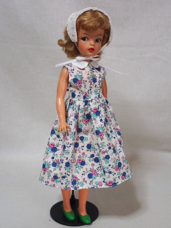 Doll Dressing♪ハンドメイド タミーちゃんサイズお洋服セット人形/アウトフィット/衣装/花柄ワンピース/ドレス/ドール服/レトロ/ルシアン拍卖